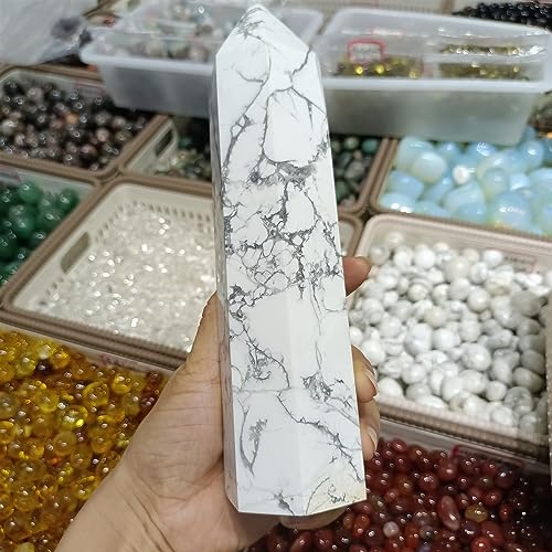 Columna de cuarzo pino blanco de 900g a 1kg para decoración de interiores 6
