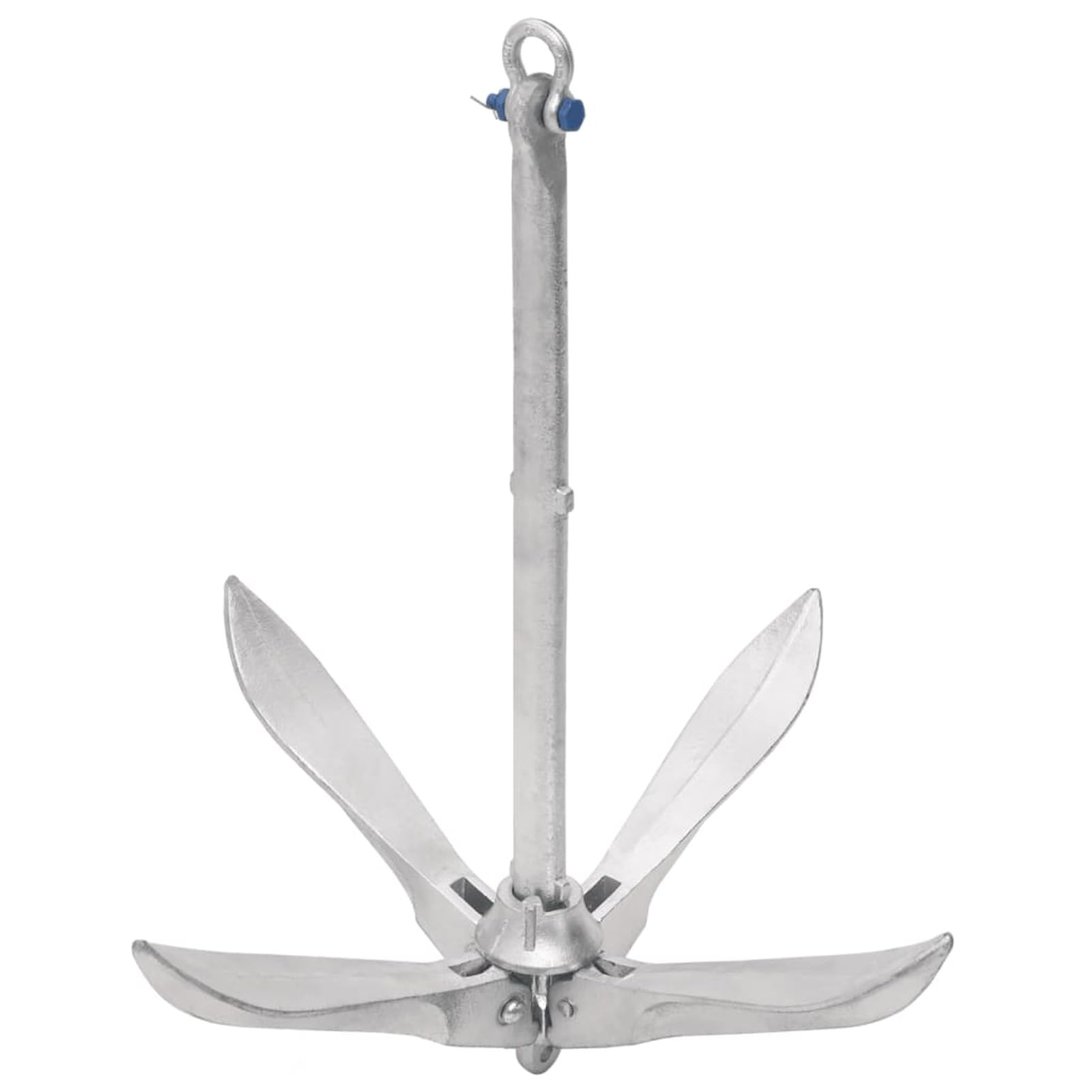 Gecheer Ancora Pieghevole con Corda Argento 10 kg in Ferro Malleabile,P94279