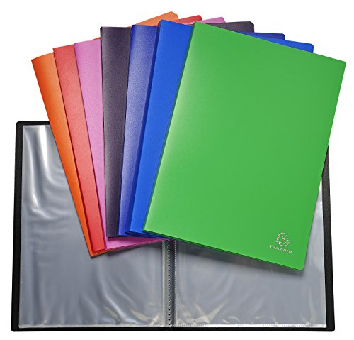 Protège-documents 40 vues Exacompta avec pochettes cristal lisse pour lisibilité A4