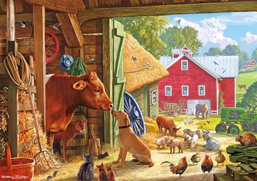 Rompecabezas Buffalo Games - Escena Rural - 500 piezas para adultos | Arte de Steve Crisp, fabricado en EE.UU., tablero reciclado, incluye póster, tamaño final 21,25 x 15 pulgadas, arte enmarcable y apto para regalo miniatura 2