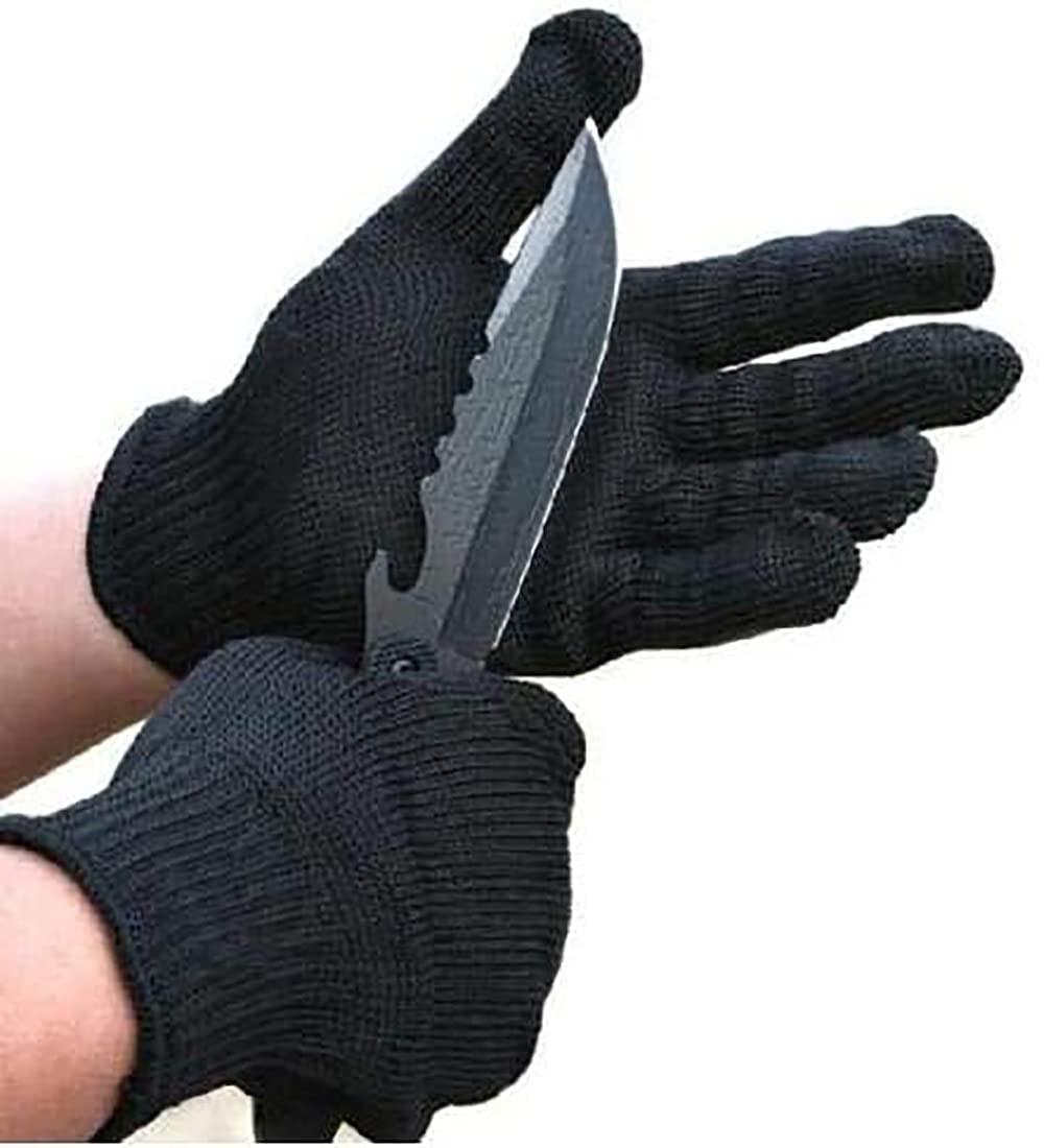 Poziom 5 bezpieczna rękawica odporna na przecięcie metalowa rękawica druciana trwała odporna na rdzę niezawodna rękawica tnąca do kuchni obróbki drewna ogrodnictwa