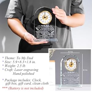 Ywhltomydadclockfromdaughtersonmeaningfulplaquefordadwhowantsnothinggreathomedecorationforfather Urban Country Home Decor Ywhl to my dad clock from daughter son meaningful plaque for dad who wants nothing great home decoration for father urban country home decor
