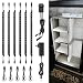 TORCHSTAR LED Safe Lighting Kit, (6) 12 Inch Linkable Light Bars + Motion Sensor + UL Power Adapter, Under Cabinet, Gun Safe, Locker, Closet, Under Counter, Shelf, Showcase Lighting, 5000K Daylight