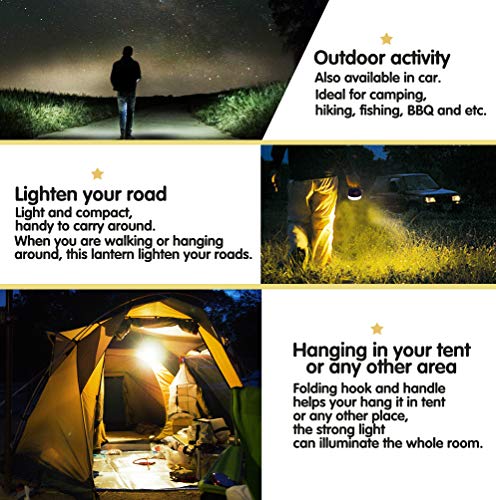 FOGEEK Lanterna LED da campeggio, mini luce da