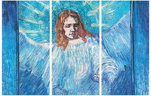 1art1 Vincent Van Gogh plakat druk artystyczny na płótnie pół rysunku anioła, 1889, szczegół, 3-częściowy obraz ścienny druk XXL na noszach | Obraz Obraz 120x80 cm