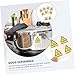 PRETYZOOM 10PCS High Temperature Warning Stickers Caution Hot Surface Decals for Equipment Sturdy Adhesive Safety Labels Scald Sign Stickers for Industrial Use