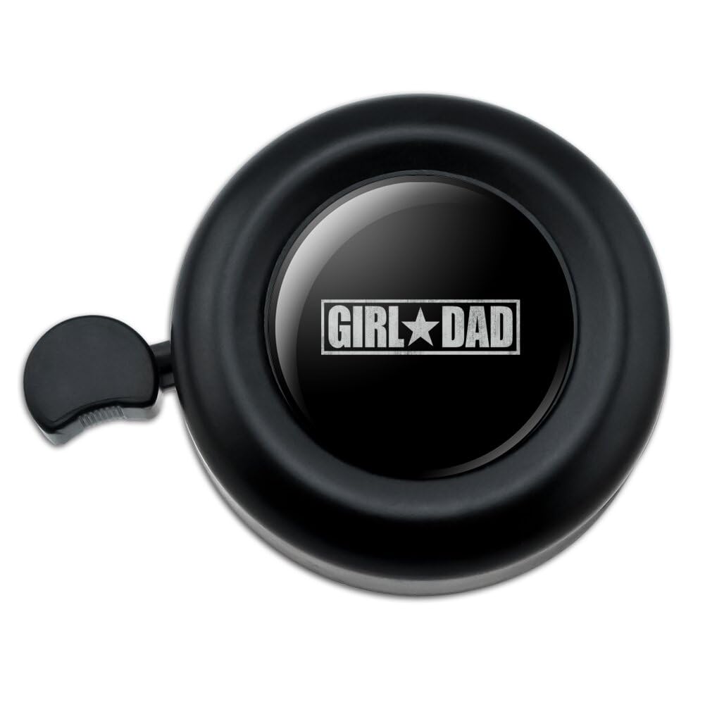 Graphics & More Girl Dad Star Bicycle Handlebar Bike Bell