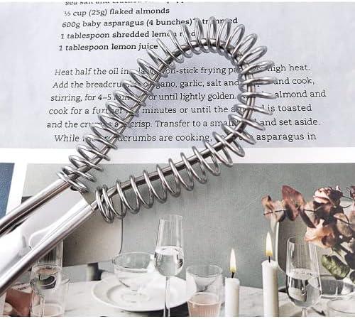 2 Pack Stainless Steel Mini Whisks Spring Coil Wire Egg Beater, Handheld Small Egg Whisk Beater Manual Hand Whisker for Coffee Sauce Milk Mixing