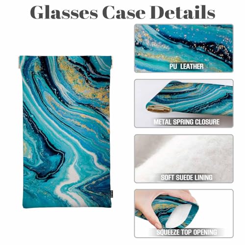 Image of Dragonfly Glasses Case Lightweight Glasses Cases PU Sunglass Organizer Eyeglasses Case Glasses Cases For Men Women