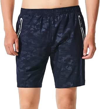 Pantaloncini Da Uomo Casual Traspiranti Leggeri Ad Asciugatura Rapida Per Sport, Corsa, Allenamento, Palestra, Con Tasche E Coulisse, Nero , M - Foto 11