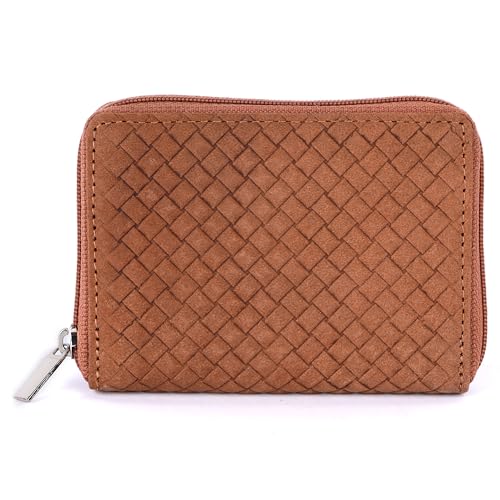 Genuine Leather 12 Credit or Debit Card Holder Tan | Unisex RFID Blocking Card Holder Handcrafted I Multiple Credit/Debit Card Slot4