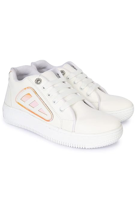 Teer Womens Comfortable Lightweight Casual Wear Sneakers Girls Trendy Breathable Walking Shoes