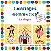 Coloriages en gommettes - Le cirque: cahier de dessins pour gommettes en couleurs rondes 10mm pour enfants