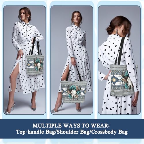 Tote Bag for Women Reusable Shopping Tote Bag Zippered Inspirational Scripture Shoulder Bags4