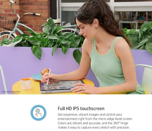 Image of HP Pavilion 14 inch FHD Touchscreen Pavilion x360 2 in 1 Laptop - Intel Core 5-120U(Beats I7 1355U) - Wi-Fi 6 - Bluetooth - Silver, Windows 11 - W /Mouse Pad(16GB RAM | 1TB SSD)