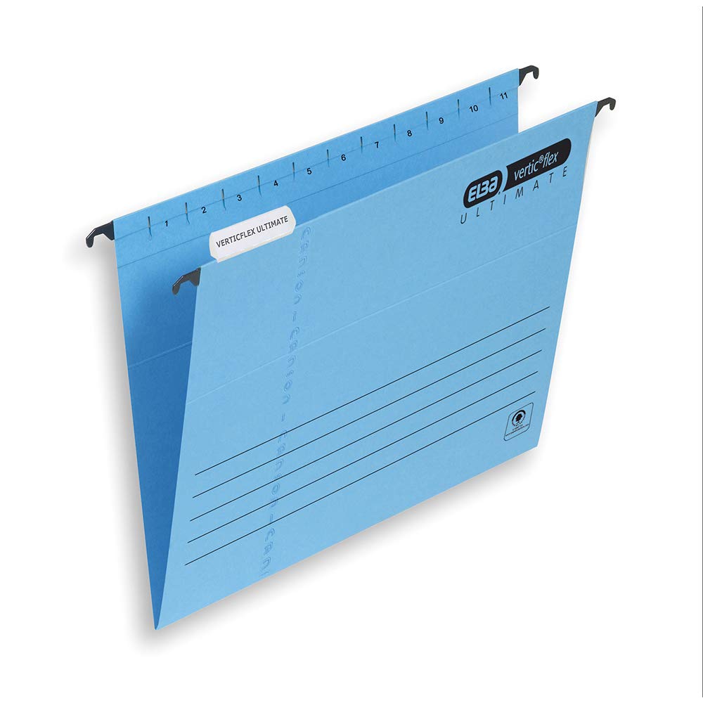 Elba Verticflex Ultimate Foolscap Suspension File Manilla 15mm V Base