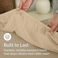 Vista 538 de King Fitted Bed Sheet - Bottom Single Fitted Sheet Only - Ultra-Soft Hotel Luxury Bedding w/ 8-16 Inch Deep Pockets - Breathable, Cooling & Wrinkle