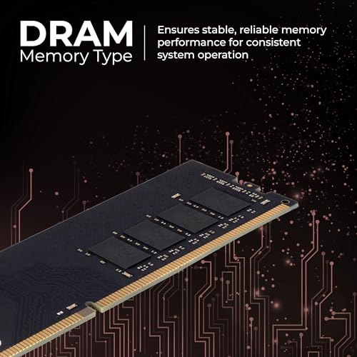 Image of Zebronics 8GB DDR4 RAM for PC, 3200MHz, 8bit Architecture, Low Power Consumption, High Stability Performance (D40832B)