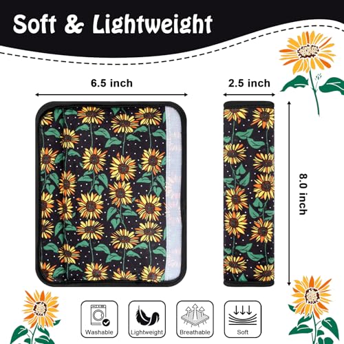 Image of Seat Belt Covers for Kids, 2 Pack Double-Sided Use Shoulder Pads for Kids