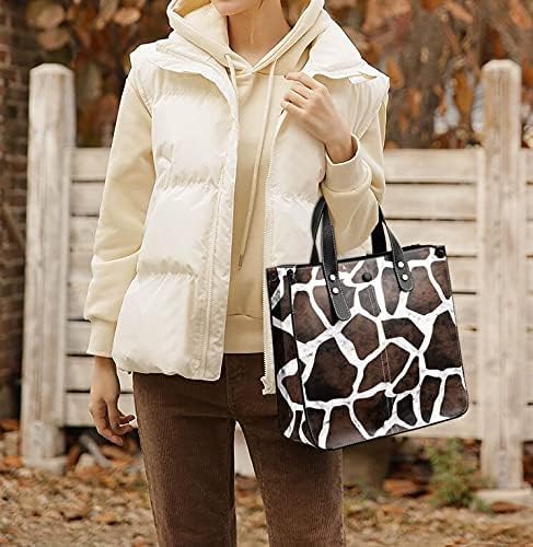 Tote Bag for Women Zebra Cows Deer Leopard Pattern Shoulder Bag Hobos Purse Large Satchel Handbag for Work Travel Shopping - Image 3