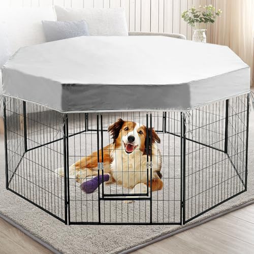 Housse imperméable Oxford anti-UV pour préserver la cage à chien du soleil - 6