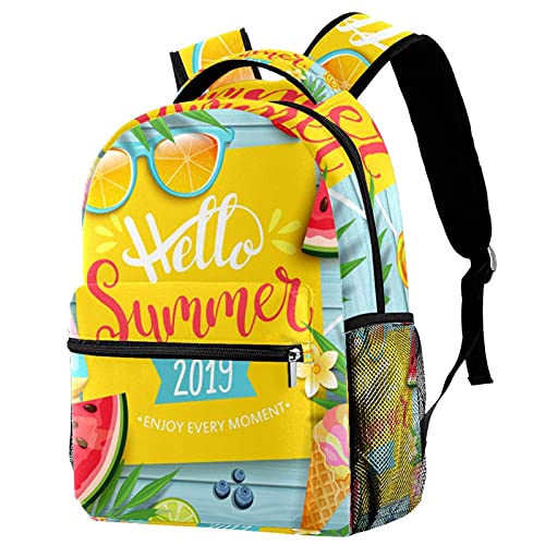 Sac à dos d'école style décontracté flamant rose pour sorties urbaines