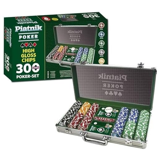 ASS 22501501 Altenburger 22501501-Poker Koffer 2 Piatnik 7903 - Poker Set 300 High Gloss Chips
