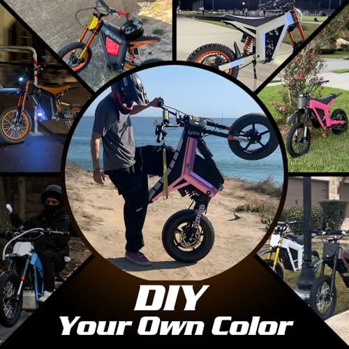 Tuttio Soleil01 Electric-Dirt-Bike for Teens Adults, 14″/12″ Fat Tire 2000W 37MPH Electric-Motorcycle with 48V 21AH Battery Ebike 200NM Hydraulic Brakes Mountain Off-Road EBike