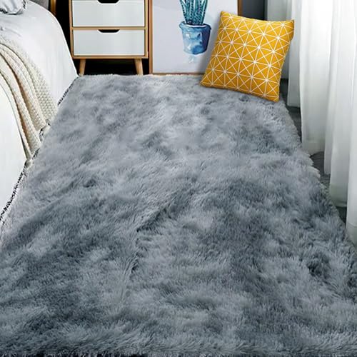 Tapis de salon gris clair chaleureux pour chambre à coucher - 2