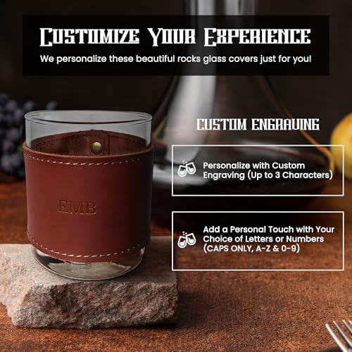 Northwind Supply Premium Leather Rocks Glasses Sleeve thumb #6