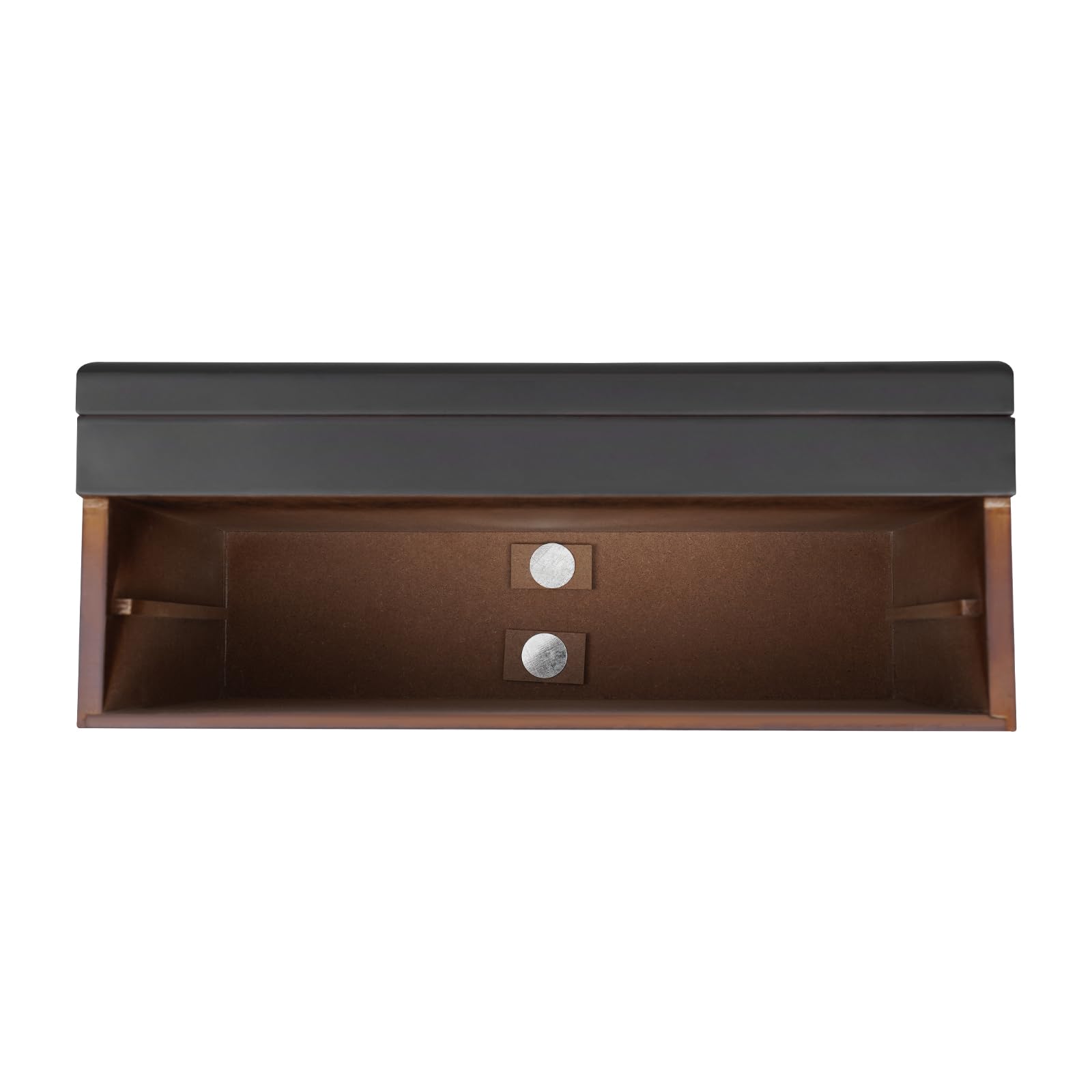 3 Ebene Stiftebox Holz für 34 Füller Stifte, Stifthalterbox mit Schubladen and Sichtbarer Deckel, Füllfederhalter-Vitrine Stiften Display Organizer Box, 31x21x12.5cm (Schwarz)