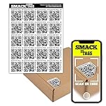 Smack Tags QR Code Stickers - 80 Unique Smart QR Code Labels - Easy to Use Sticker Storage for Organization and Visual Inventory - Storage Labels for Bins and Various Household and Business Items