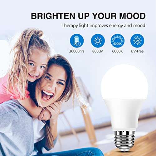 Neporal Full Spectrum Light Bulb, 6000K Natural Sunlight Bulbs thumb #2