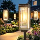 ELECLINK Solar Pathway Lights Outdoor, 8 Pack Upgraded Solar Lights Outdoor Waterproof, Bright Up to 15 Hrs Auto On/Off Garden Light for Yard Patio Lawn Path Walkway Driveway Outside Decor