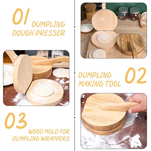 Wooden Tortilla Press Dumpling Dough Maker - Image 4