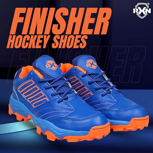 Image of RXN HS11 Hockey Shoes for Men (Blue, Size 9)