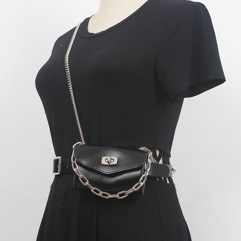 Small Bag Women's Bag New Personality Small Square Bag Casual Chain Single Shoulder Crossbody Bag(D)3