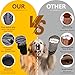 OYIWINMI 4 Stück Pfotenschutz Hund Robuste Anti，Schützende Hundesocken,Anti-Slip Dog Paw Protector Bottom Rubber Sole Dog Boots with Adjustable Straps for Indoor Outdoor Wear (L)