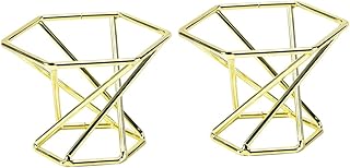 OUNONA 2 unids acero inoxidable polvo Puff Ho...