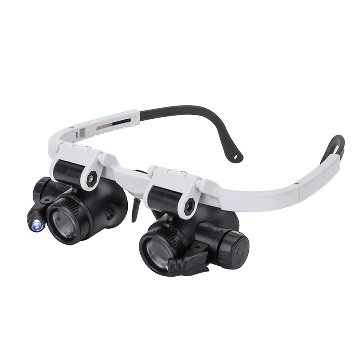 Microscope Accessories 2LED Head-Mounted Illuminating Microscope Headband Repair LED Lamp Light With 8x 15x 23x Magnifier Durability And Reliable Performance
