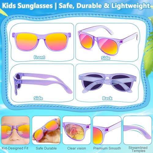 ZXNXZNX 16 Bulk Kids Sunglasses Party Favors for Toddler Boys Girls Age 3-8 - image 7