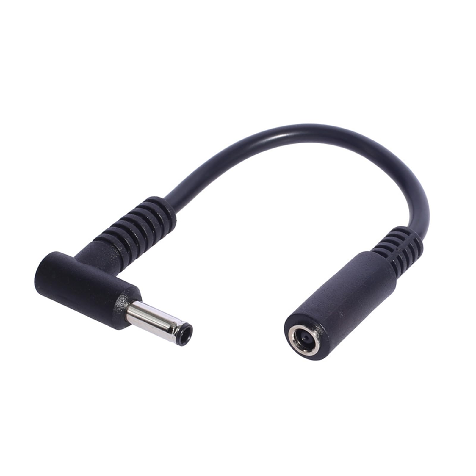 Maxtonser Short 15cm 4.5x3.0mm Female To Male Tip Power Cable 90 Degree Angled Connector Cord Laptop Extension Wire for Laptop
