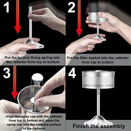 Sulypo Portable Coffee Maker 8 Oz,Mini Electric Percolator Coffee Pot For Single Serve As Espresso Machine With 304 Stainless Steel Electric Kettle Ac Black #TOP4