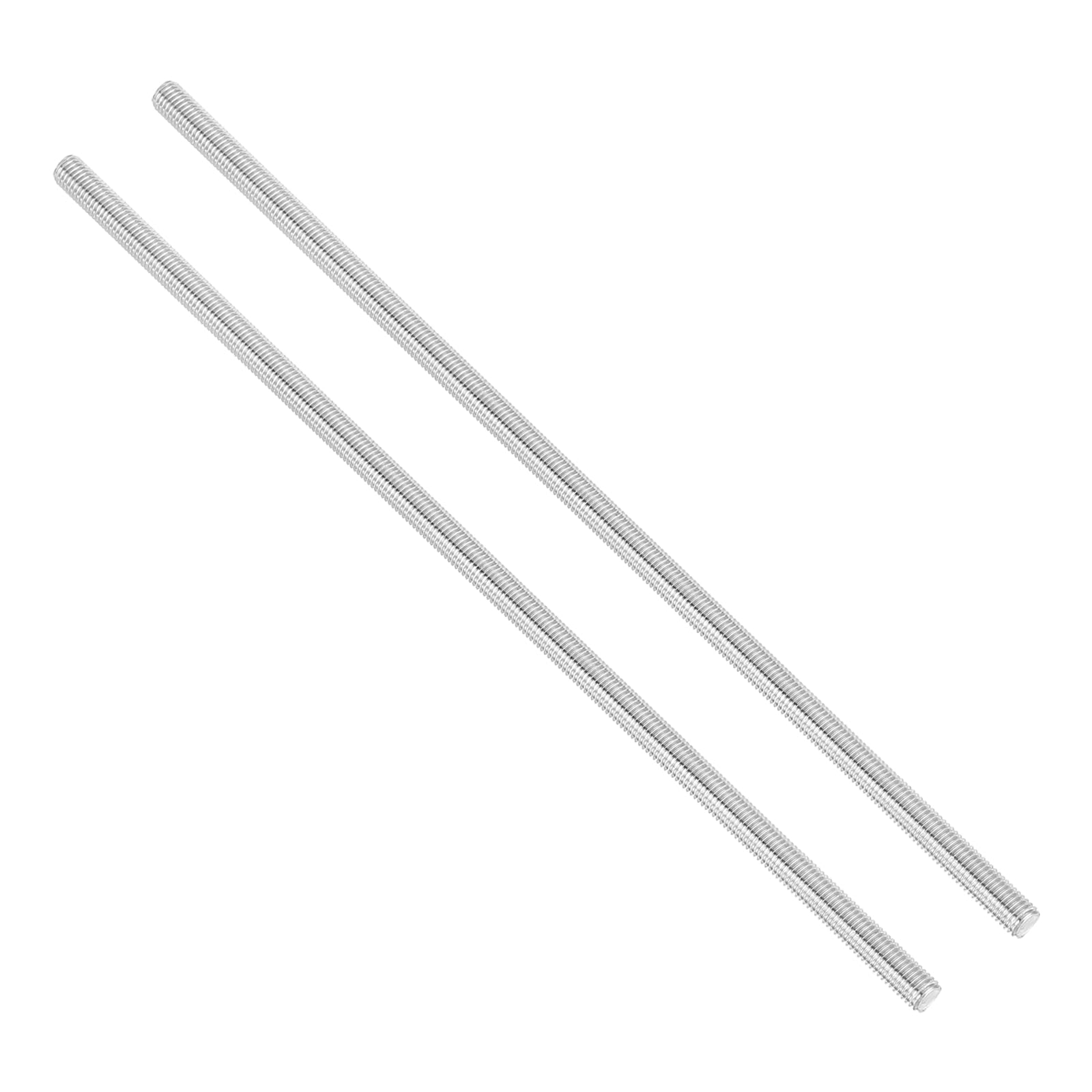 PATIKIL 1/4"-28 UNF 304 Stainless Steel Fully Threaded Rod, 2Pcs 7.9" Length Long Threaded Screw Right Hand Threads All Threaded Rod Studs for Anchoring Bolt, Clamps, Hangers and U-Bolts