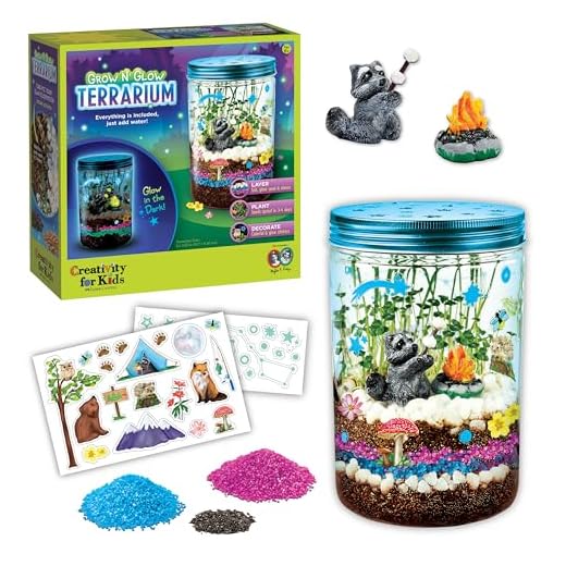 Creativity for Kids Grow 'N Glow Terrarium Kit - Educational Science Kits, Kids Gifts for Boys and Girls, Craft and STEM Projects (Ages 6+)