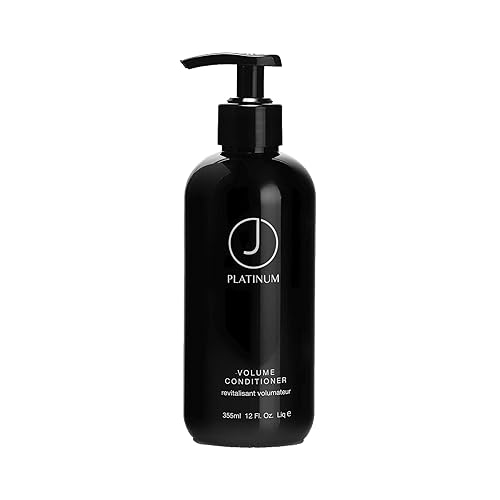 J Beverly Hills Acondicionador de volumen de platino con vitamina B5 para prevenir la rotura del cabello, (3.4 onzas, 12 onzas, 32 onzas)