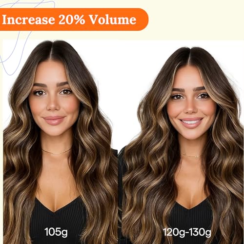 Image of Full Shine Weft Hair Extensions 24 Inch 130G Thick Weft Extension For Women