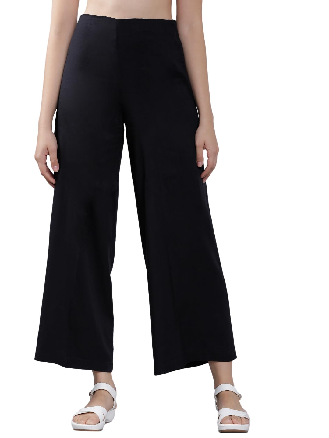 tokyo talkies Women's Straight Fit Parallel Trousers| High-Rise-picture-43