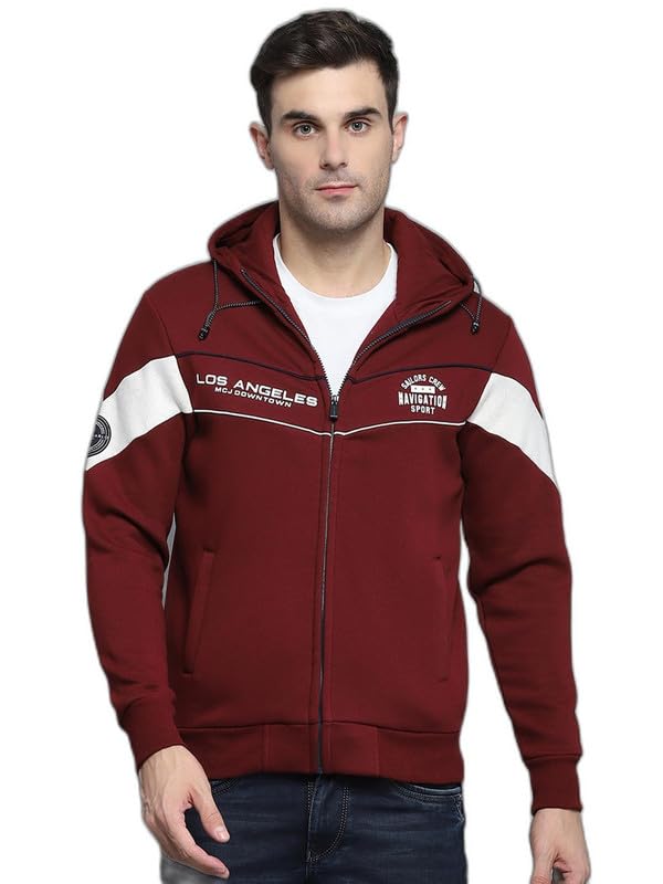 monte carlo Men's Regular Fit Solid Sweatshirt | Printed Pattern | Zip Closure with Long Sleeve Hooded Sweatshirt for Men-picture-41