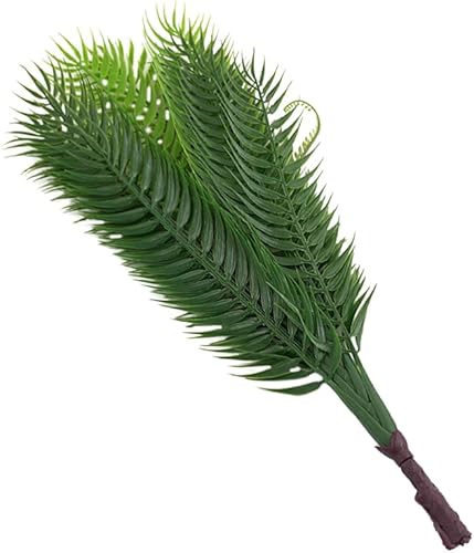 Miniatura 4 de Happyyami Decoración para el hogar, oficina, hojas artificiales, tallos de ramas de plantas verdes, vegetación artificial de granja, crisalidocarpo